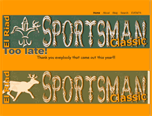 Tablet Screenshot of elriadsportsmanclassic.com